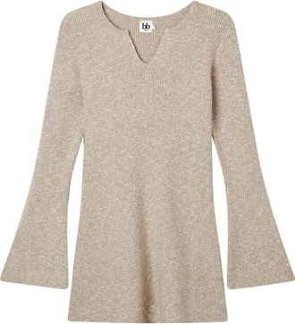 B+ab Abito corto con scollo a V - Toni neutri