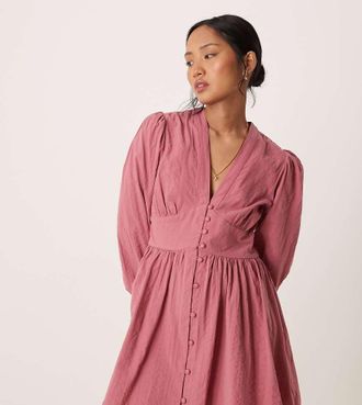 Nobody's Child Starlight - Vestito corto a maniche lunghe rosa