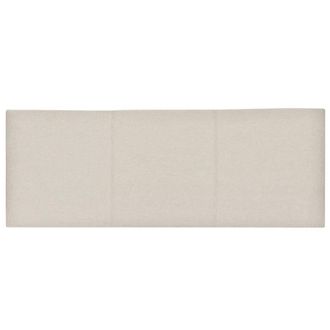 NATYAL Cabecero tapizado acolchado de pared para cama de 150cm en color crudo