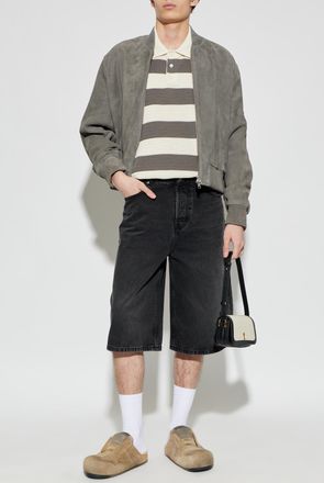 Ami Denim Shorts, Mens, Black