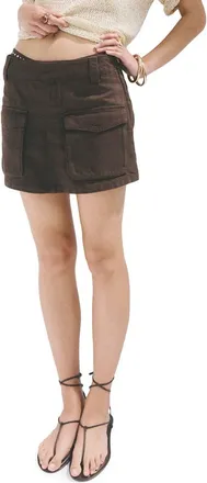 Mango Pop Skort in Chocolate at Nordstrom, Size X-Large