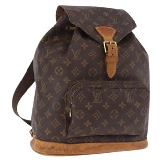 Louis Vuitton Pre-owned Montsouris MM Zaino - - Pre-owned - Donna - Marrone - ONE SIZE