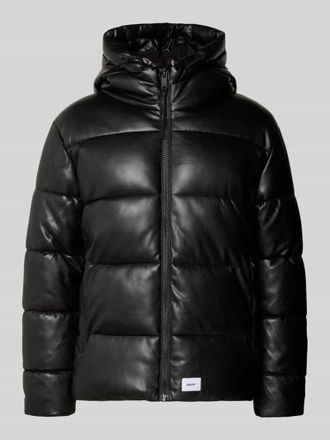 Khujo Regular Fit Steppjacke mit Logo-Patch Modell Coen in Black, Größe XXL