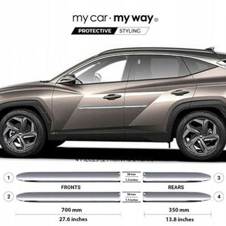 OEM Molduras Laterales Cromadas Para Puertas De Hyundai Tucson 2022+