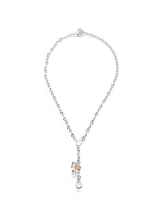 Yvmin Necklace Woven Mini Bear Pin Lock