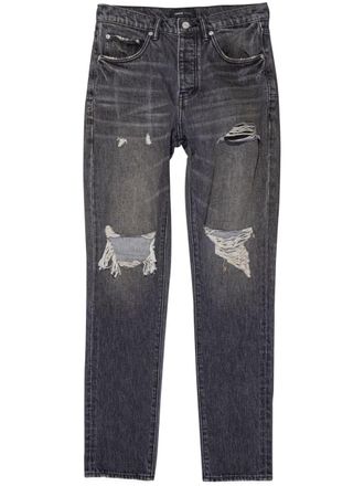 Purple Jeans dritti P005 Vintage Blowout - Nero