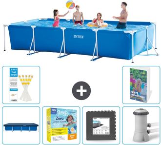 Intex Piscina Con Estructura Rectangular - 450x220x84 Cm - 7-piezas S85