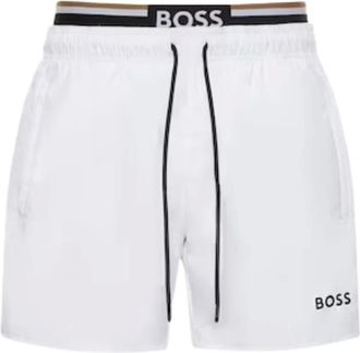 HUGO BOSS Thornfish Zee Shorts - Heren - Badkleding - Wit - Maat: 2XL Poliester