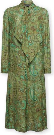 Elena Miro Midi Kleedjes - Dames - Casual kleedjes - Groen - M - Kleedjes