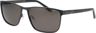 Jaguar 37375 Polarized 6100 Mens Sunglasses Black Size 61