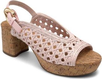 Aerosoles Cornelia Slingback Platform Sandal in Pale Pink at Nordstrom, Size 9.5