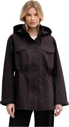 Lacoste Jassen, Dames, Bruin, XS, Waterproof Parka