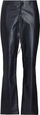 8 by YOOX LEATHER LACE-UP PANTS
