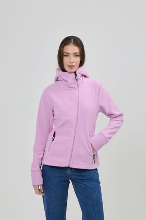 Bench Fleecejacke BENCH. NINJA, Damen, Gr. 38, lila (violet), Fleece, Obermaterial: 100% Polyester, unifarben, figurbetont, Jacken Fleecejacke