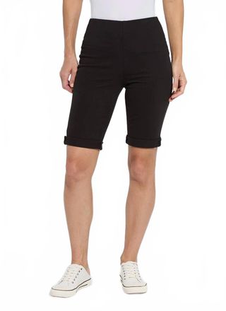Lyss&eacute; Deb Denim Boyfriend Short In Black