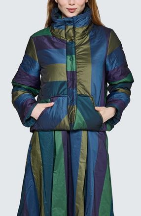 Luukaa D'Celli Estelle Padded Coat in Oasis Blue at Nordstrom, Size 14