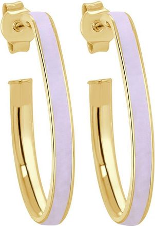 Sabrina Designs 14K Pearl Enamel Hoops