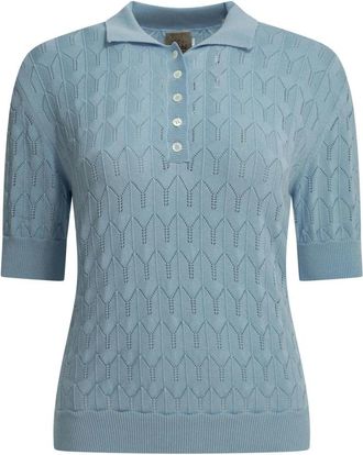 Rakk&igrave; California Poloshirt - Dames - Ronde hals truien - Blauw - L - Katoen - Truien & Vesten