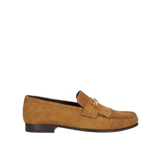 Celine Brown Calfskin Slip-On Mens Loafers