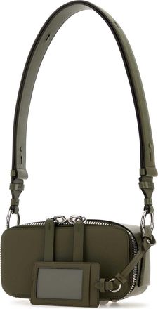 Maison Margiela Womens Doll Camera Shoulder Bag Green Leather Llining
