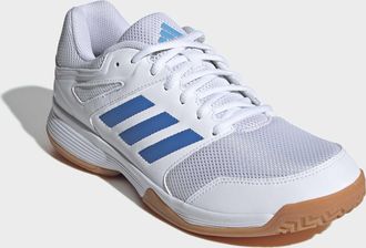adidas Hallenschuh ADIDAS PERFORMANCE SPEEDCOURT IN, Herren, Gr. 42,5, cloud wei&szlig;, ray blau, lucid aquamarine, Synthetik, Textil, Schuhe Hallenschuh, geeigne