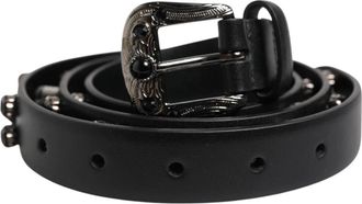 Dolce & Gabbana Klassieke Riem - Heren - Riemen - Zwart - ONE Size - Leer - Accessoires