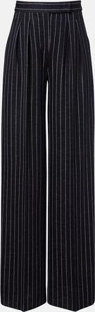 Max Mara Pinstripe pleated wide-leg pants