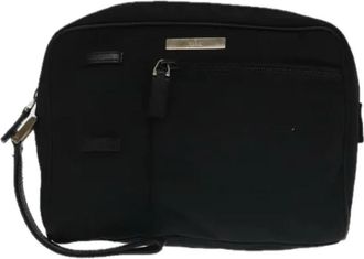 Gucci Pre-owned Leather clutches - Dames - Vintage Schoudertas - Zwart - ONE Size - Leer - Vintage