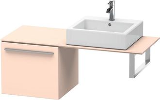 Duravit Armario Base Duravit X-large Para Consola 6533, 1 Caj&oacute;n, 500 Mm, Color (frente/cuerpo): Albaricoque Perla Seda Laca Mate - Xl653302020