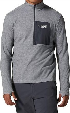 Mountain Hardwear Rogue Pursuit 1/2 Zip Jacket In Dark Storm