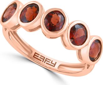 Effy 14K Rose Gold Garnet Bubble Ring in 14K Gold at Nordstrom, Size 7
