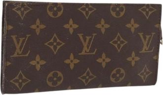 Louis Vuitton Pre-owned Accessory Pouch - Dames - Vintage Clutch - Bruin - ONE Size - Leer - Vintage