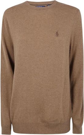 Polo Ralph Lauren Stijlvolle Pullover Sweater - Heren - Ronde hals truien - Bruin - S - Truien & Vesten