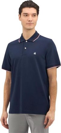 Brooks Brothers Tops, Heren, Blauw, L, Katoen, Slim Fit Golden Fleece Stretch Katoen Piqué Polo