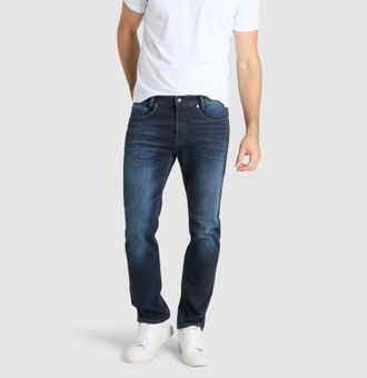 MAC Broeken Tapered-fit-Jeans MAC Jog&acute;n Jeans, Herren, Gr. 31, L&auml;nge 30, schwarz (tiefblau), Denim/Jeans, Obermaterial: 96% Baumwolle, 4% Elasthan, regular fit la
