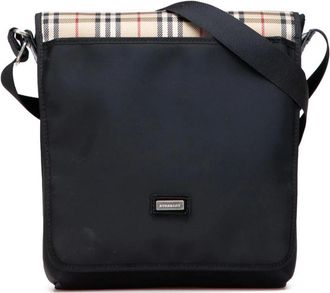 Burberry Pre-owned Cross Body Bags, female, Black, Size: ONE SIZE Pre-owned Everyday Versatile Shoulder Bag with Adjustable Strap