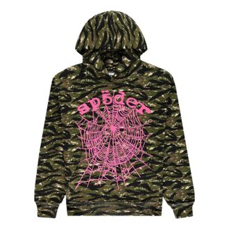 Denim Tears Sp5der Og Web V2 Hoodie Tiger Camo ST012SS25CMO