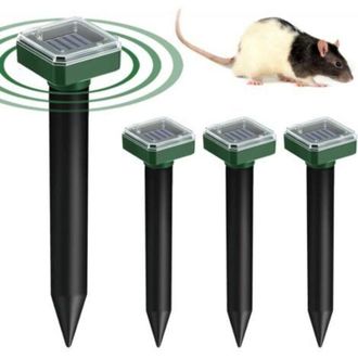 OEM Repelente Solar Para Topos, Juego De 4 Piezas, Repelente Solar Para Topos, Repelente Ultras&oacute;nico Para Ratones Y Ratas, Repelente Ultras&oacute;nico Para Rato