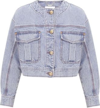 Zimmermann button-up denim jacket - Brown