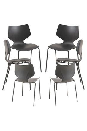 Regalos Miguel Regalos Miguel - Packs Sillas Comedor - Pack 6 Sillas Plecy - Negro