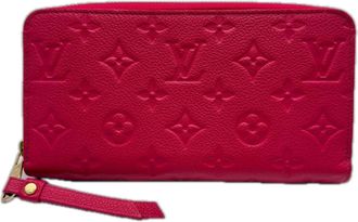 Louis Vuitton Monogram Empreinte Pink Leather Long Wallet (Bi-Fold) (Pre-Owned)