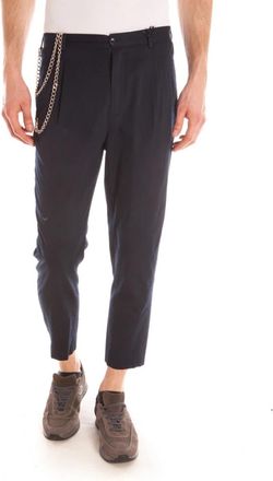Daniele Alessandrini Pantalone Box Catena 95 - Heren - Vrijetijds broeken - Blauw - L - Katoen - Broeken
