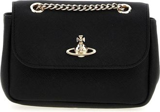 Vivienne Westwood Black Victoria Shoulder Bag