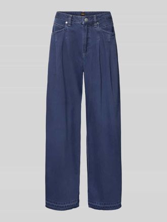 Boss Orange by Hugo Boss BOSS Orange Wide Leg Loose Fit Jeans aus Baumwoll-Mix Modell C_SLOUCHY in Bleu, Gr&ouml;&szlig;e 26/32