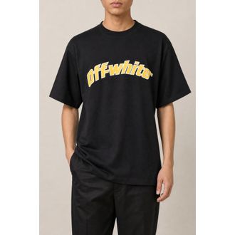 Off-white Mens Black Cotton Logo Shirt, Size XL