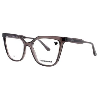 Karl Lagerfeld Ladies Grey Oval Eyeglass Frames Kl6155