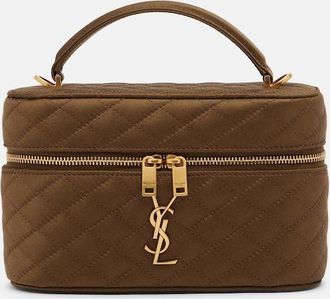Saint Laurent Gaby Mini quilted satin vanity bag