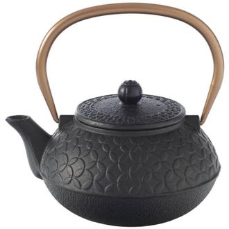 Secret de Gourmet Fiori teiera rame nero - 1 l - Sg secret de gourmet