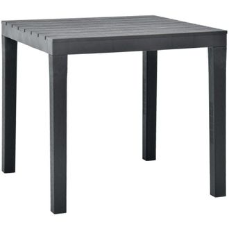 vidaXL Tavolo da Giardino Antracite 78x78x72 cm in Plastica - Vidaxl