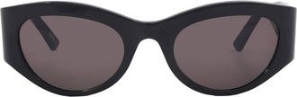 Balenciaga Grey Oval Ladies Sunglasses BB0330SK 001 54